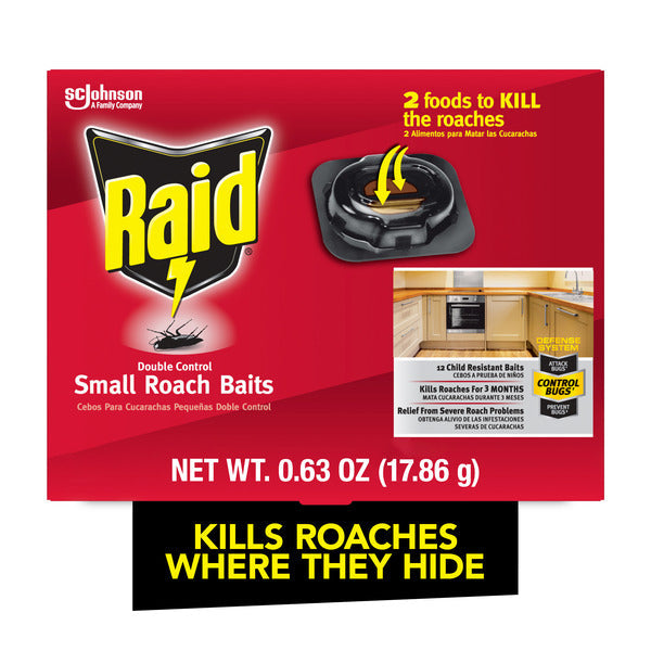 Raid Double Control Small Roach Baits