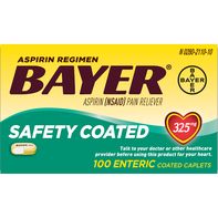 Bayer Aspirin, 325 mg, Enteric Coated Caplets️