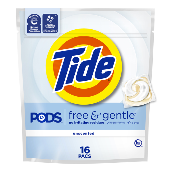 Tide PODS Free & Gentle Laundry Detergent Soap Pacs
