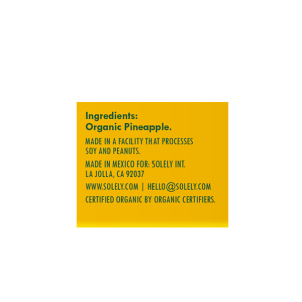 Solely: Fruit Jerky, Organic Pineapple, Multipack