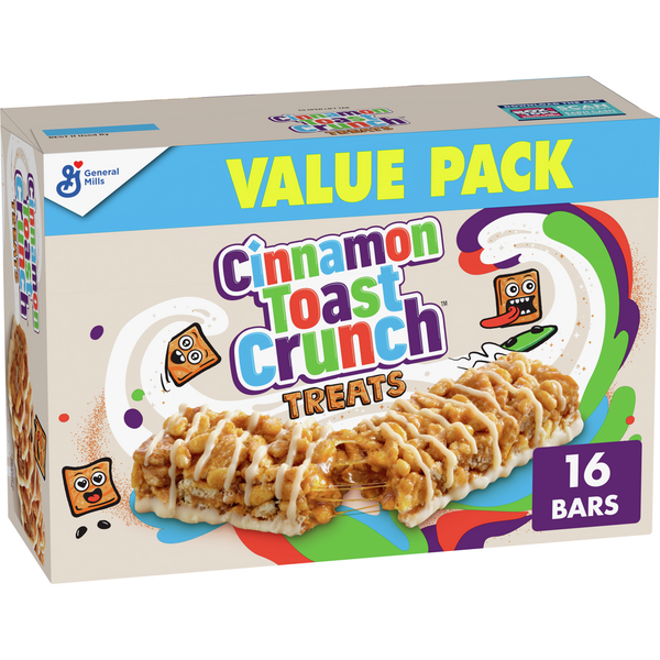 General Mills Cinnamon Toast Crunch Cereal Treat Bars Value Pack