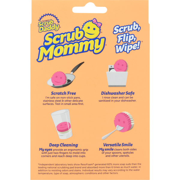 Scrub Daddy Scrubber + Sponge, Dual-Sided