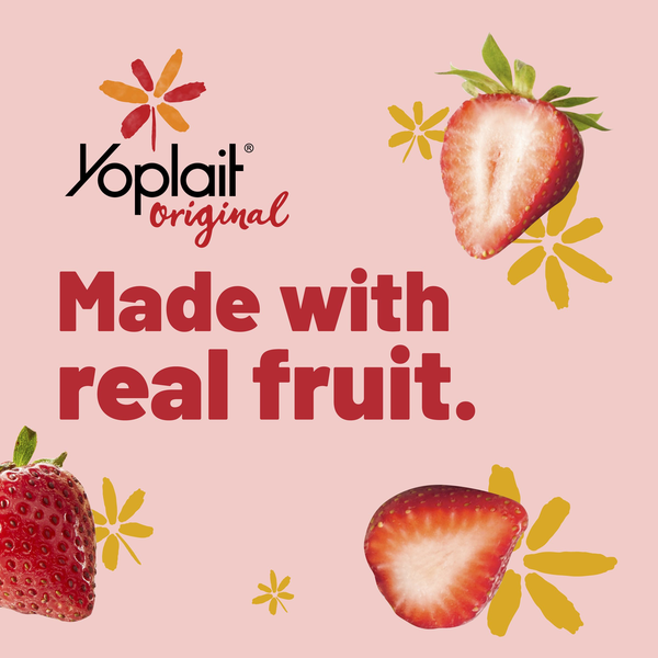 Yoplait Original Low Fat Strawberry Yogurt Cup
