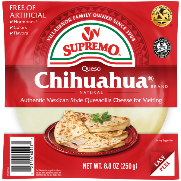 V&V Supremo Chihuahua Quesadilla Cheese Chunk, Mexican Style Queso