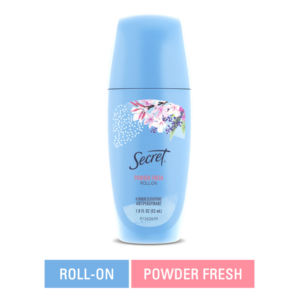 Secret Roll-On Antiperspirant and Deodorant, Powder Fresh Scent
