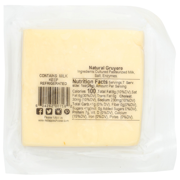 Red Apple Cheese Gruyere Natural Cheese
