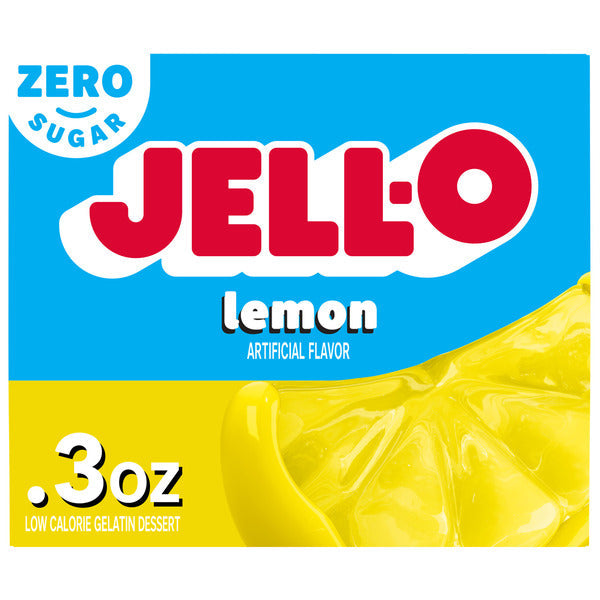 Jell-O Zero Sugar Lemon Flavor Gelatin