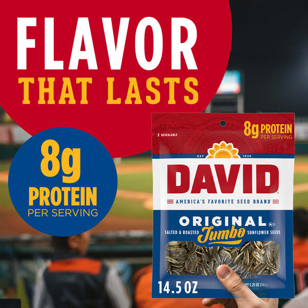 DAVID Roasted and Salted Original Sunflower Seeds