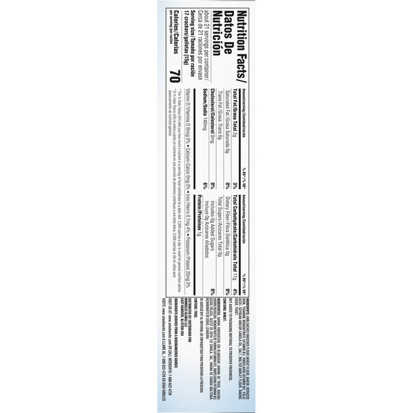 Premium Original Mini Saltine Crackers, Lunch Snacks 11 oz