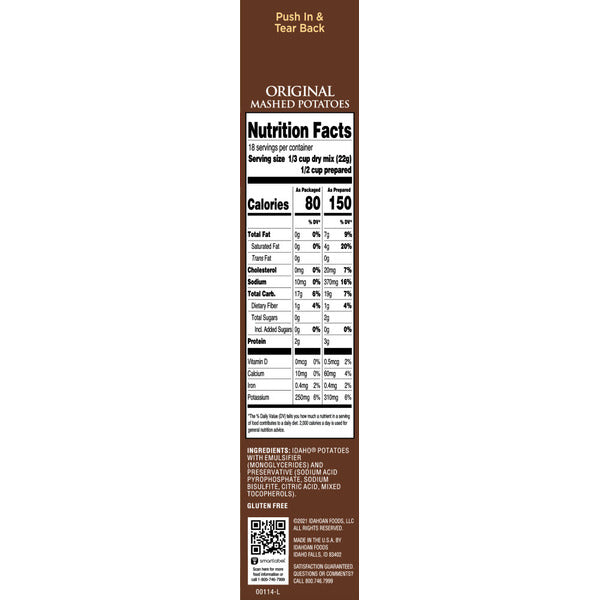 Idahoan® 13.75 oz Original Mashed Potatoes