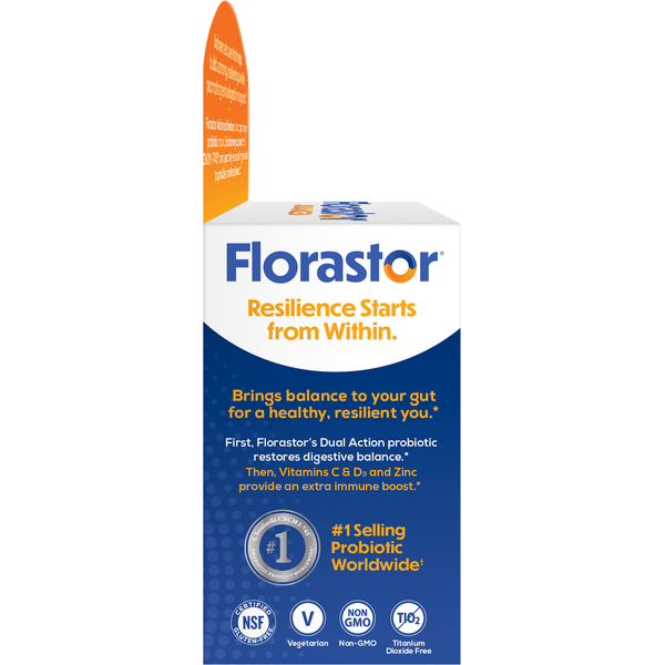 Florastor Plus Immune Support Supplement Vegetable Capsules