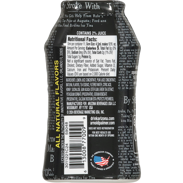 AriZona Liquid Water Enhancer, Iced Tea Lemonade, Half & Half