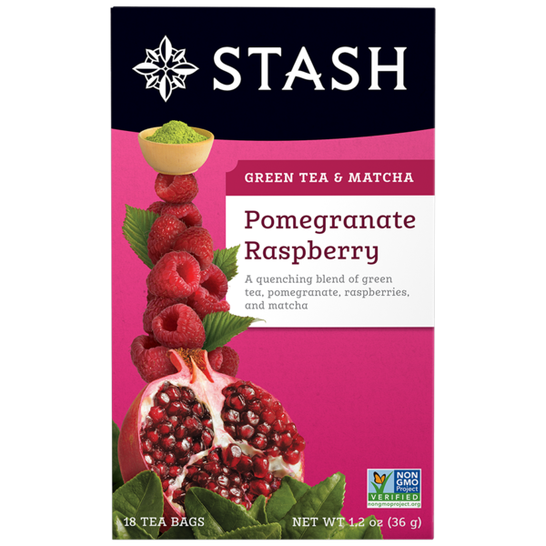 Stash Pomegranate Raspberry Green Tea with Matcha