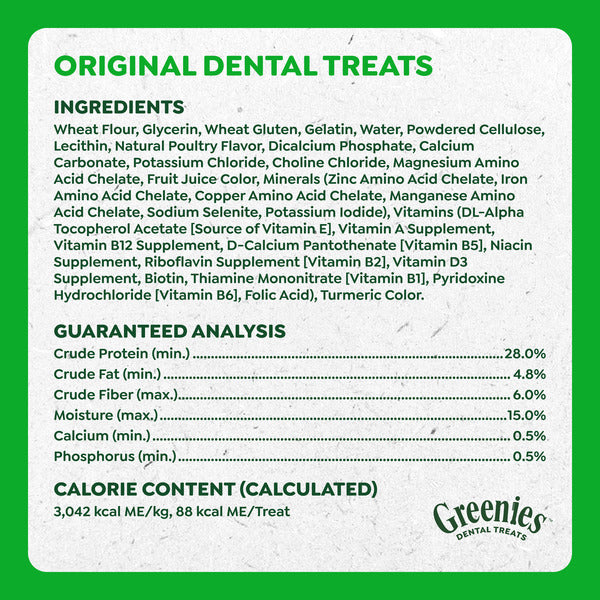 GREENIES Original Regular Daily Dental Treats for Dogs