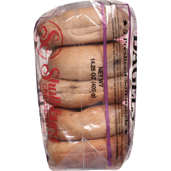 Shullsburg Creamery Presliced Cinnamon Raisin Bagels