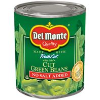 Del Monte No Salt Added Cut Green Beans️