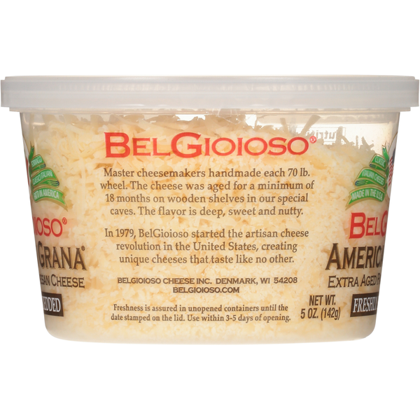BelGioioso Cheese, Freshly Shredded, Parmesan, Extra Aged