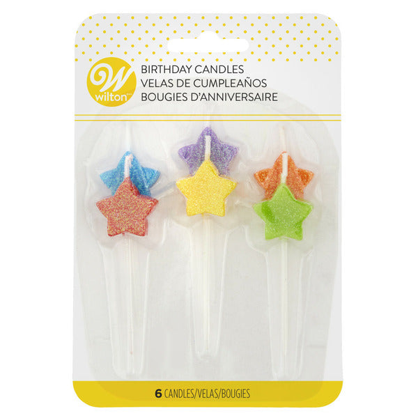Wilton Star Pick Celebration Candles