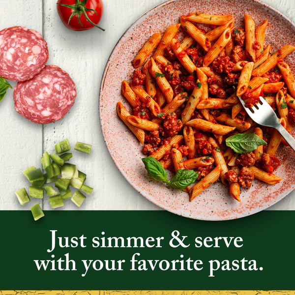 Classico Italian Sausage Spaghetti Pasta Sauce with Tomato, Peppers & Onions