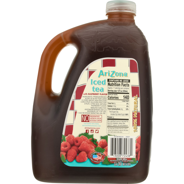 AriZona Sun Brewed Style with Raspberry Flavor Iced Tea