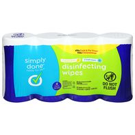 Simply Done Disinfecting Wipes, Lemon Scent/Fresh ...
️