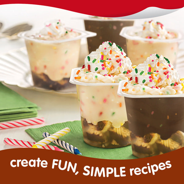 Snack Pack Chocolate and Vanilla Flavored Pudding Cups Family Pack