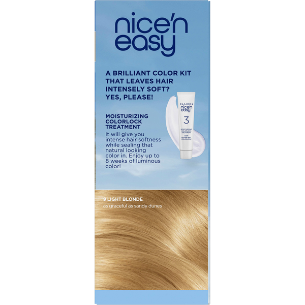 Nice’n Easy 9 Light Blonde Permanent Hair Color