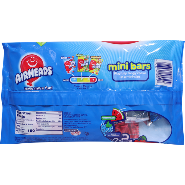 AirHeads Mini Bars Assorted Flavors Candy