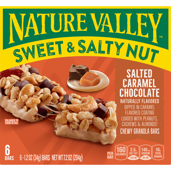 Nature Valley Salted Caramel Chocolate Sweet and Salty Granola Bars