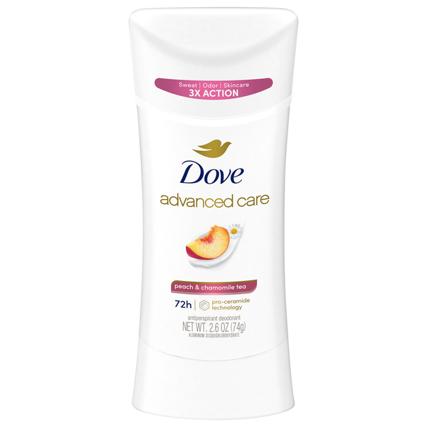 Dove Antiperspirant Deodorant, Peach & Chamomile Tea
