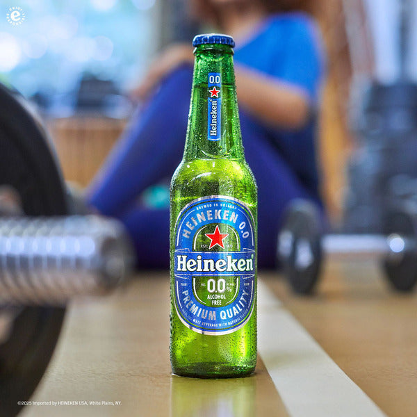 Heineken 0.0 Non-Alcoholic Beer, 12 Pack, 11.2 fl oz Bottles