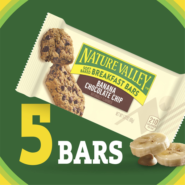 Nature Valley Banana Chocolate Chip Soft Baked Breakfast Bars