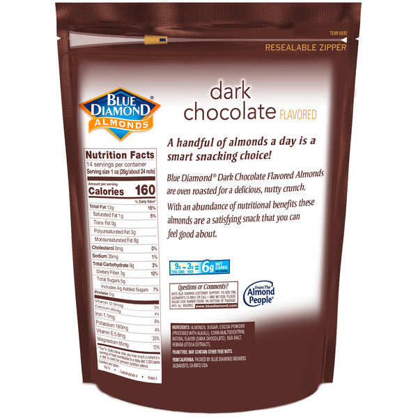 Blue Diamond Oven Roast Almonds, Dark Chocolate