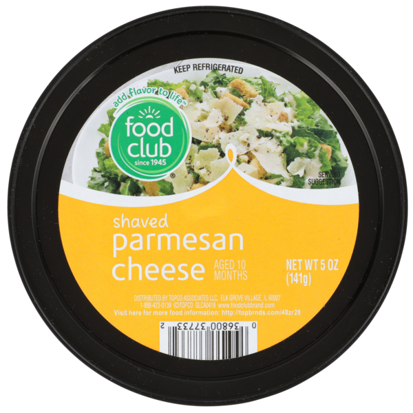 Food Club Parmesan Shaved Cheese