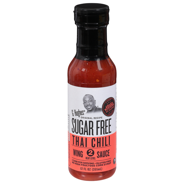 G Hughes Wing Sauce, Sugar Free, Thai Chili