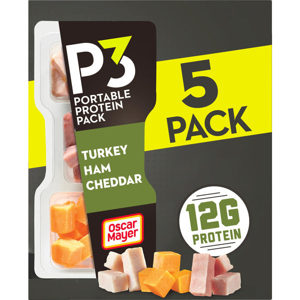 P3 Portable Protein Pack with Turkey, Ham & Cheddar Cheese