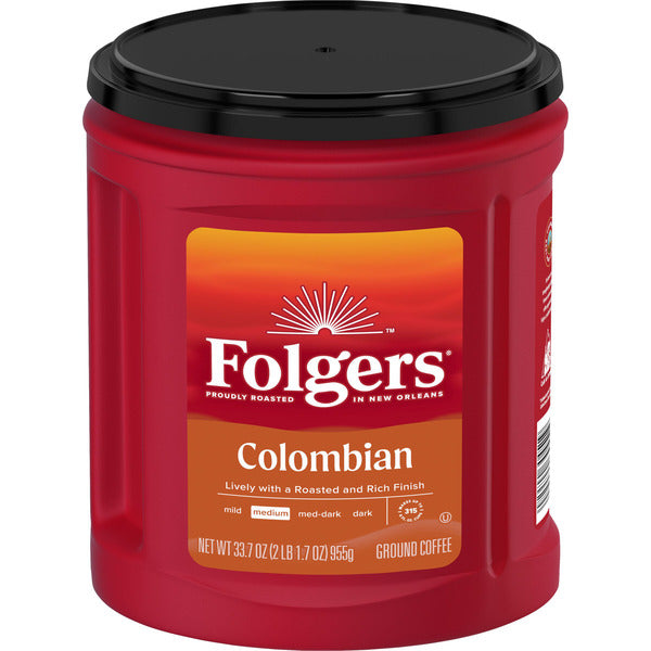 Folgers Colombian Ground Coffee, Medium Roast