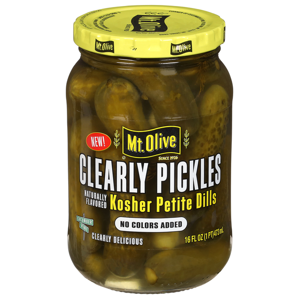 Mt. Olive Kosher Petite Dills Clearly Pickles