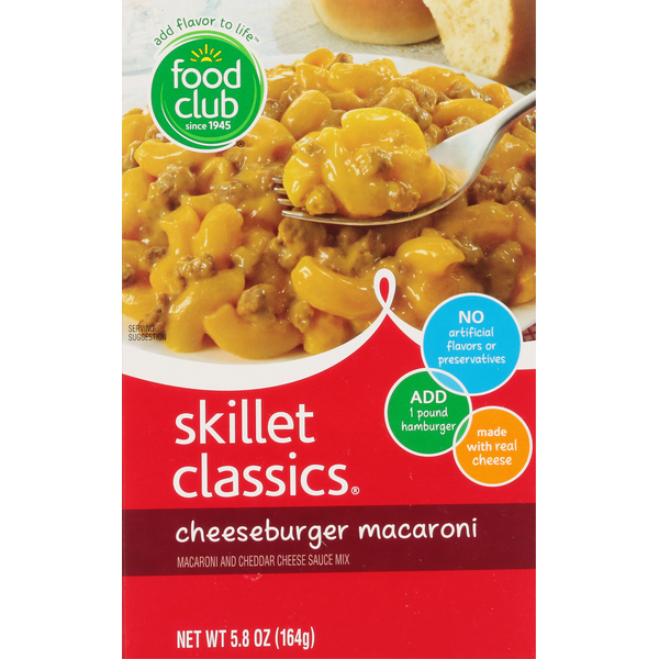 Food Club Skillet Classics, Cheeseburger Macaroni