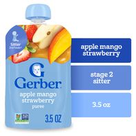 Gerber Stage 2 Baby Food Apple Mango Strawberry Pu...
️