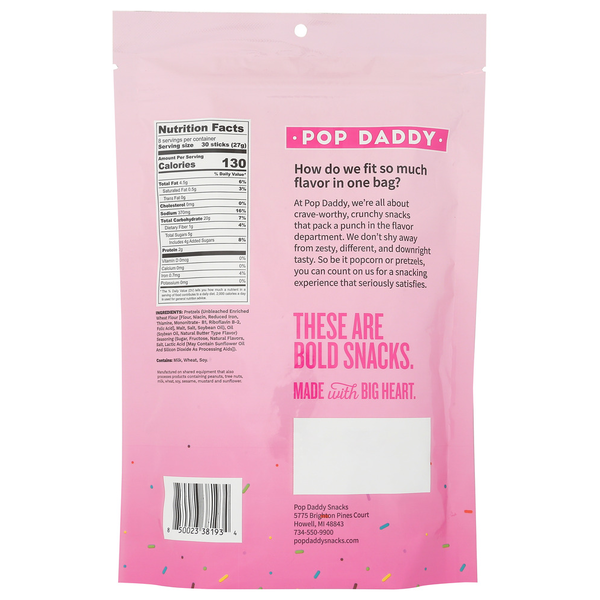 Pop Daddy Snacks Seasoned Pretzels
