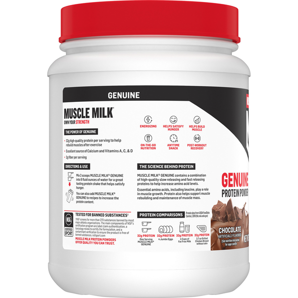 MUSCLE MILK Chocolate Powder Beverage Mix