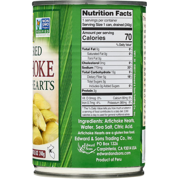 Native Forest Quartered Artichoke Hearts