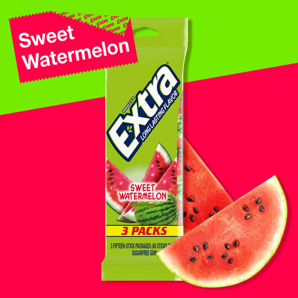 Extra Sweet Watermelon Sugar Free Chewing Gum Multipack