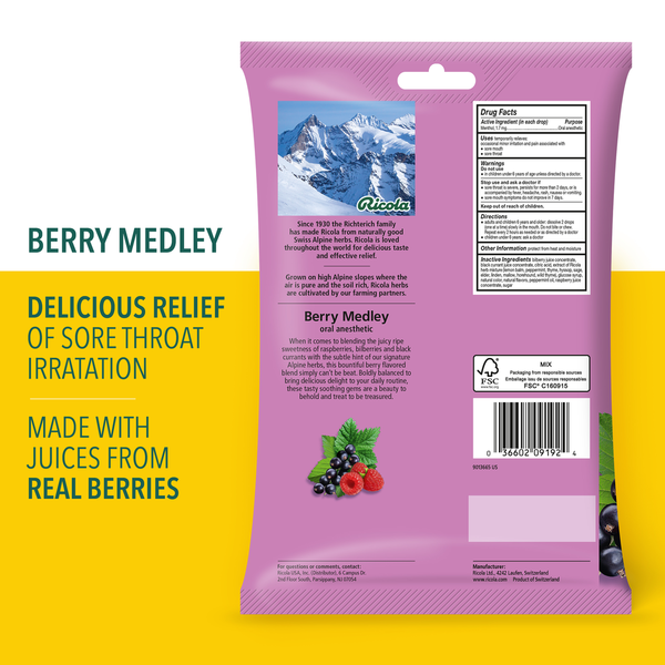 Ricola Berry Medley Throat Drops
