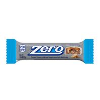 ZERO White Fudge, Caramel, Peanut and Almond Nougat Candy Bar, 1.85 oz