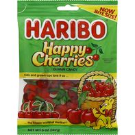 HARIBO Gummi Candy, Happy Cherries, Bite Size