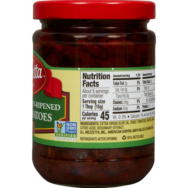 Mezzetta Julienne Cut Sun-Ripened Dried Tomatoes Sulfite Free