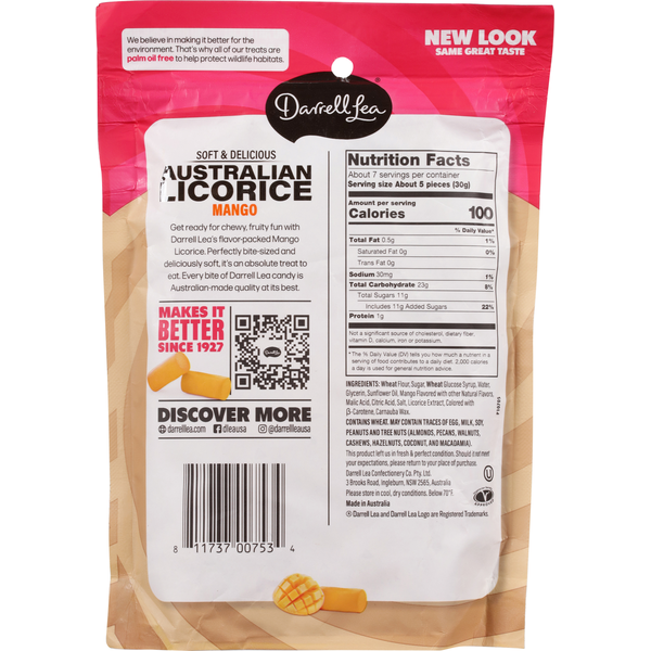 Darrell Lea Soft Eating Liquorice Mango