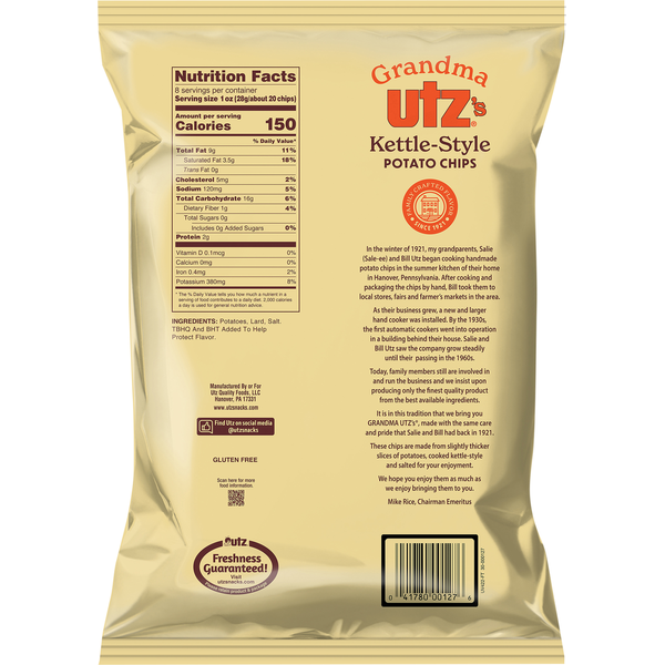 Utz Kettle-Style Potato Chips